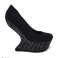 Black leather &#39;La Strada&#39; women shoes with crystal stones image 1