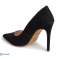 Black &#39;Topshop&#39; leather grammer women court shoes image 4