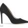Black &#39;Topshop&#39; leather grammer women court shoes image 5