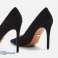 Black &#39;Topshop&#39; leather grammer women court shoes image 6