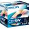 Philips CD-RW 700MB 10st juvelbox kartonglåda 4-12x CW7D2NJ10 / 00 bild 2