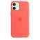 Husa din silicon Apple iPhone 12 mini cu MagSafe - Citrus roz - MHKP3ZM / A fotografia 2