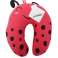 Red Pisibaby ladybug travel neck pillow for kids image 1