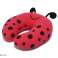 Red Pisibaby ladybug travel neck pillow for kids image 2