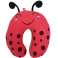 Red Pisibaby ladybug travel neck pillow for kids image 3