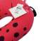 Red Pisibaby ladybug travel neck pillow for kids image 4
