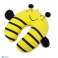 Yellow Pisibaby bee travel neck pillows for kids image 4
