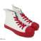 Zapatillas altas &#39;Fashion & Bella&#39; blancas / rojas - zapatos mujer fotografía 2