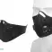 PROTECTIVE ANTI-VIRUS MASK - ANTISMOG WITH 2 VALVES, BLACK SAFEMASK image 2