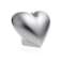 Heart candle - silver metallic image 2