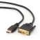 CableXpert HDMI–DVI kábel aranyozott 4,5 m-es CC-HDMI-DVI-15 csatlakozóval kép 5