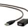 CableXpert Active USB-förlängningskabel 10 meter svart UAE-01-10M bild 2