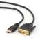 Câble HDMI vers DVI CableXpert avec plaqué or 4,5 m CC-HDMI-DVI-15 photo 1