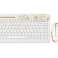 G-Cube Golden Sunrise 2,4 GHz Mini trådløst tastatursett DE Layout A4-GRKSA bilde 1
