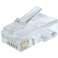 Enchufe modular 8P8C para cable LAN sólido 100 Pack LC-8P8C-002/100 fotografía 2