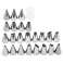 AG406G SET OF 24 PASTRY BUTTS image 1
