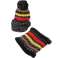 BQ52G SET FÜR DAMEN MÜTZE UND SCHAL SCHWARZ Bild 1