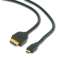 CableXpert HDMI Kabel male to micro D-male black cable 3 m CC-HDMID-10 image 2