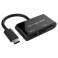 Gembird Compact USB Type-C SDXC Combo-Card Reader, black UHB-CR3-02 image 2