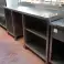 Edelstahl-Theke mit Regalen und Ständer Bild 1
