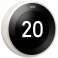 Google Nest Learning Thermostat V3 Premium Bianco T3030EX foto 4
