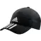 Junior baseball cap adidas Aeroready Baseball Cap 3 Stripes 4athlts OSFY black GM6278 GM6278 image 2