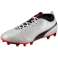 Puma One 17.4 FG futbolista blanco-negro-rojo 104075 01 fotografía 2