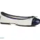 Cream/navy Olivia &#39;Butterfly twists&#39; ballerina shoes image 3
