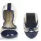 Cream/navy Olivia &#39;Butterfly twists&#39; ballerina shoes image 4