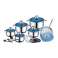 Roylty Line RL-1801B; Set di pentole in acciaio inox 18 pezzi foto 1