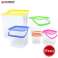 Herzberg 5 in 1 Corner Cubic Food Storage Container SET with Handle image 6