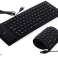 Силиконов каучук черна клавиатура, USB безшумен - черен, силиконов каучук заглушаване клавиатура, за лаптопи и таблети картина 1