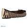 Schwarz/braune Cara &#39;Butterfly Twists&#39; gestreifte Ballerinas Bild 2