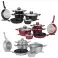 Herzberg HG-8079: Batterie de cuisine forgée de 10 pièces Gris photo 12