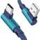 KK21U USB TO USB C ANGLED CABLE BLUE image 4