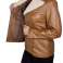 Braune Polyurethan Bonprix Damen Jacken mit Teddykragen Bild 2