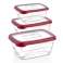 Herzberg HG-L772 : Coffret 3 pièces Extra Deep Bio Saver Rouge photo 5