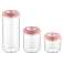 Herzberg HG-CK785: Set di barattoli sottovuoto Rosa foto 1