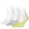 Puma Footie 3Pack Calcetines Unisex gris, blanco, amarillo 906930 28 fotografía 1