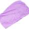 Hårhåndklæde turban hår tørring mikrofiber mix farve billede 7