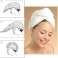 Hair towel turban hair drying microfiber mix color image 2