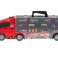 Грузовик-транспортер пусковая установка грузовика в чемодане 7 автомобилей 13 люков пожарная команда 57см XXL изображение 3
