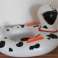 Bébé anneau de natation ponton gonflable pour enfants avec siège Dalmatien max 15kg 1 3ans photo 5