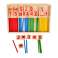 Skaičiavimo lazdos abacus lazdos skaičiai mokomasis rinkinys montessori nuotrauka 1