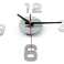 Wall Clock silver 4 large digits image 4