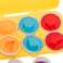 Educational jigsaw puzzle sorter match egg shapes 12 pieces image 7