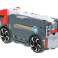 TIR vontató autó szállító félpótkocsi 2in1 parkoló vontató tűzoltóság 2 autó piros kép 16