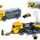 TIR tow truck car transporter semi-trailer 2in1 parking tow trucks yellow cars image 2