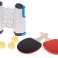 Table tennis set paddles ping pong net extendable image 3