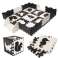 Foam educatieve mat puzzelbox 114 x 114 x 1 cm zwart 25 elementen foto 5